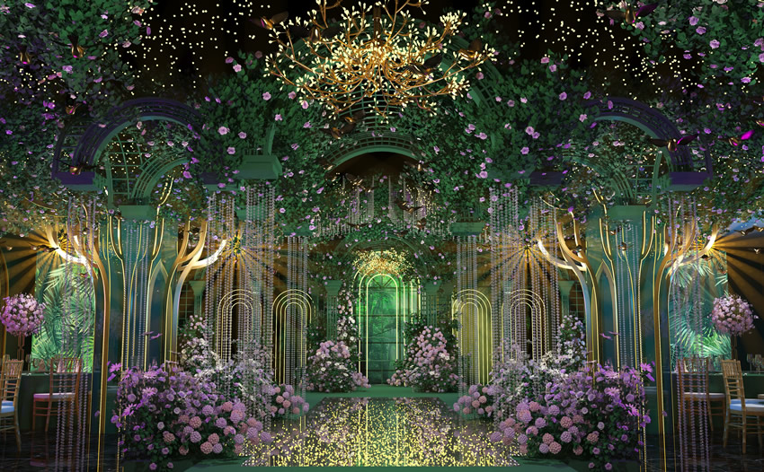 东阳奇妙森林婚礼堂效果展示