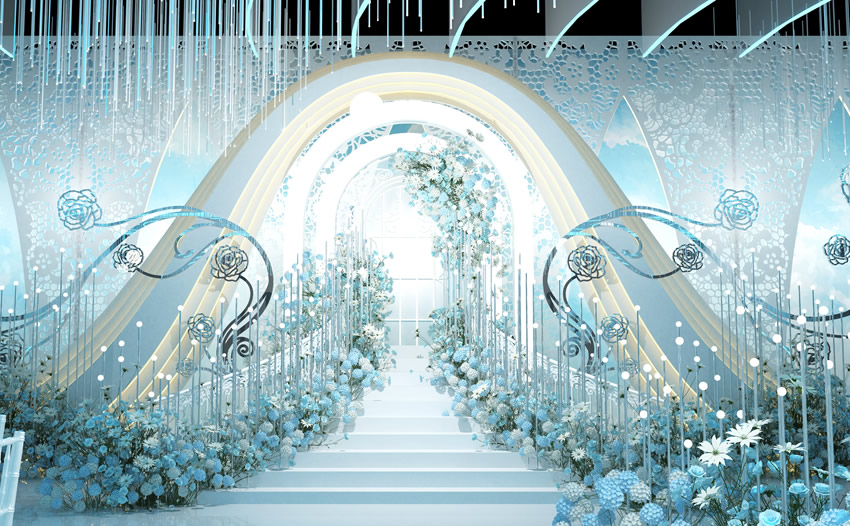 东阳釡香烙馍村水晶厅效果展示